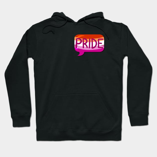 LGBTQ+ Pride Flag Bubble - Lesbian Hoodie by leashonlife